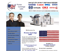 Tablet Screenshot of printercartridgeusa.com